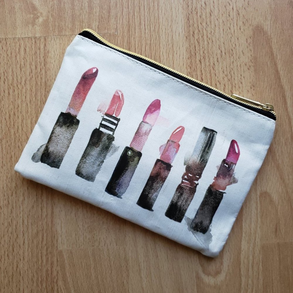 BRAND NEW! Cute Lipstick Makeup Zipper Pouch Case